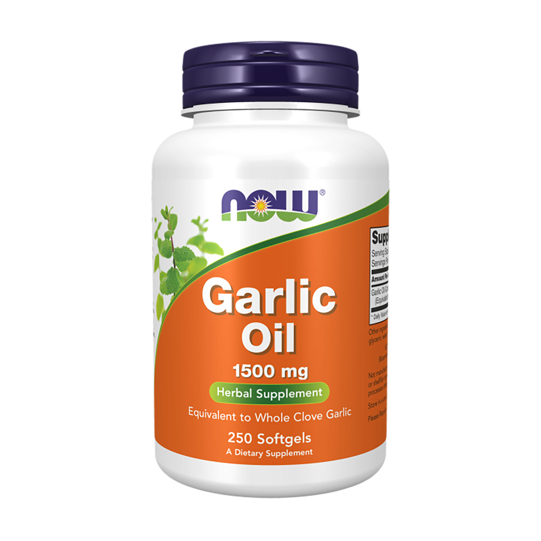 Олія часнику Now Foods Garlic Oil 1500 мг, 250 капсул